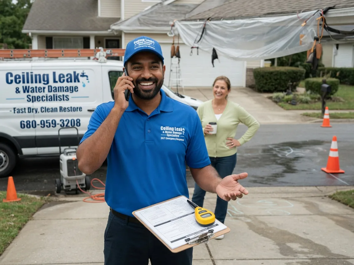 Ceiling Leak Cleanup Nemaha, IA FAQs